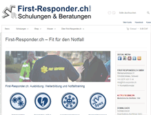 Tablet Screenshot of first-responder.ch